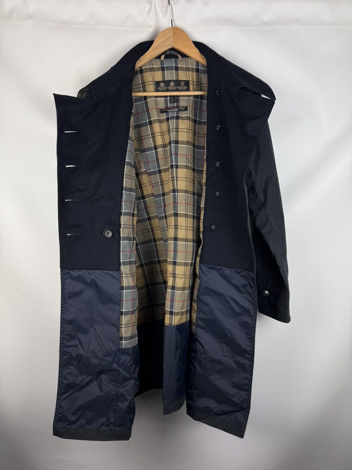 Barbour Barbour Ladies Wax Waxed Cotton Double Breasted Trench Coat Size L / US 10 / IT 46 - 22 Thumbnail