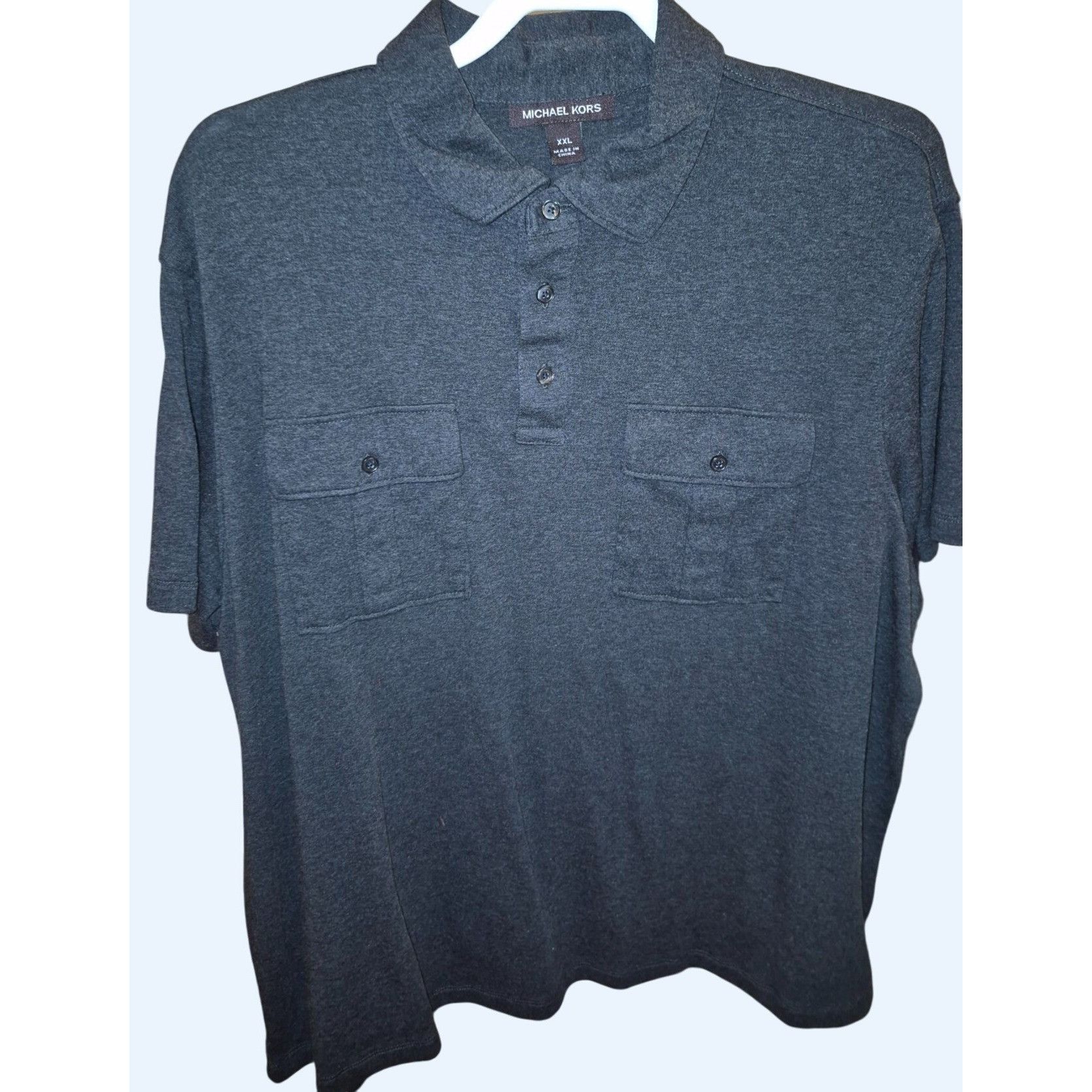 Michael Kors Michael Kors Mens Black Polo Shirt With Button Pockets XXL C Size US XXL / EU 58 / 5 - 1 Thumbnail