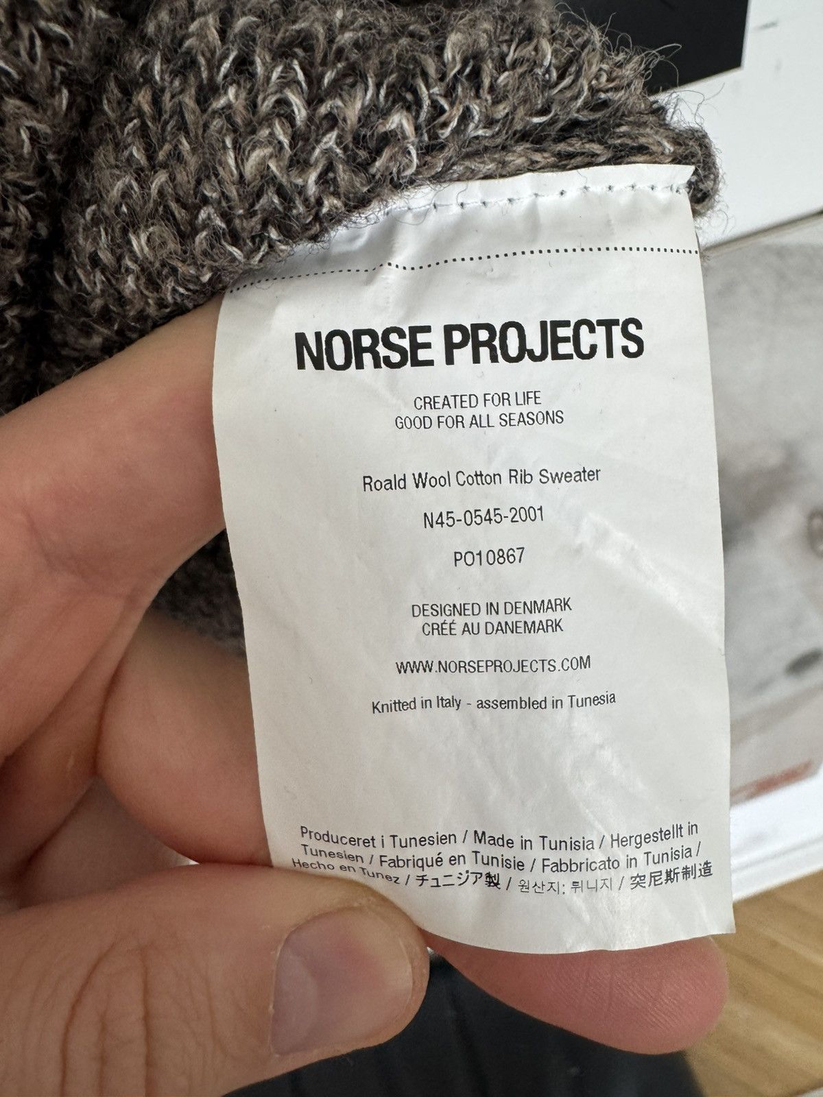 Norse Projects Norse Projects Roald Wool Cotton Rib Sweater Knit Casual Y2k Size US L / EU 52-54 / 3 - 5 Thumbnail