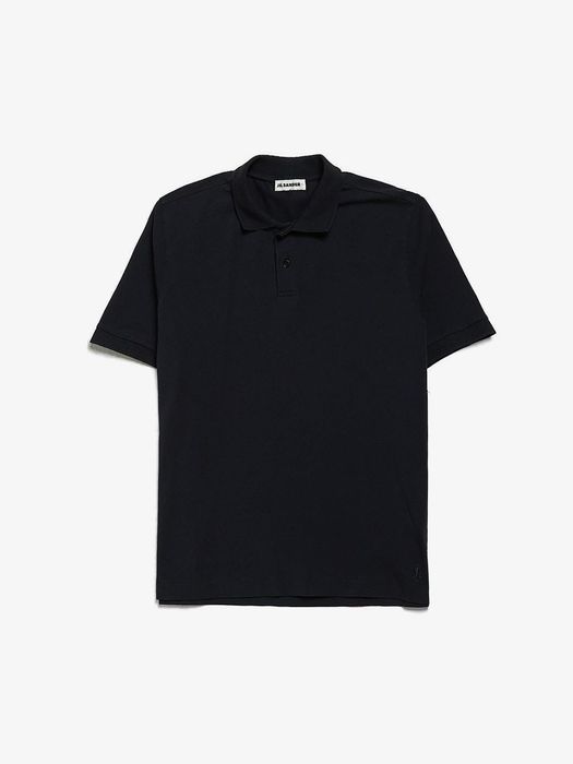 Jil Sander Navy Basic Cotton Blend Polo Shirt | Grailed