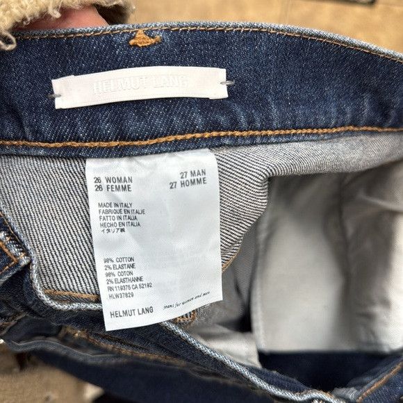 Helmut Lang HELMUT LANG slim leg dark jeans 26 straight made in Italy Size 26" / US 2 / IT 38 - 7 Thumbnail
