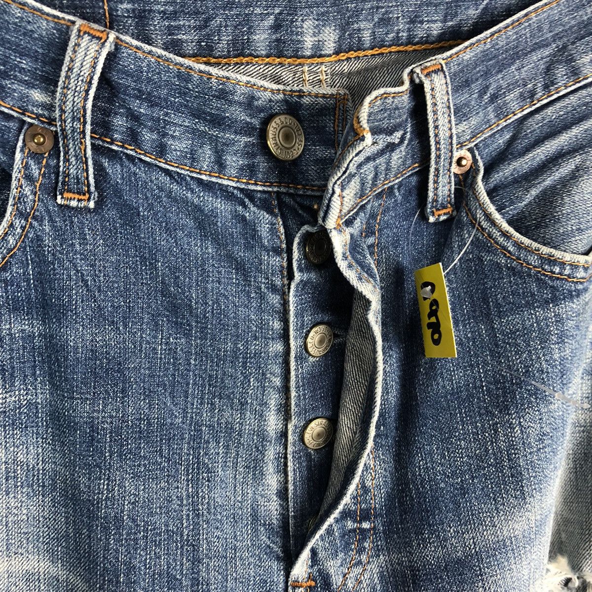 Levi's 501 Levis Blue Distressed Denim Pants #A970 Size US 30 / EU 46 - 10 Thumbnail