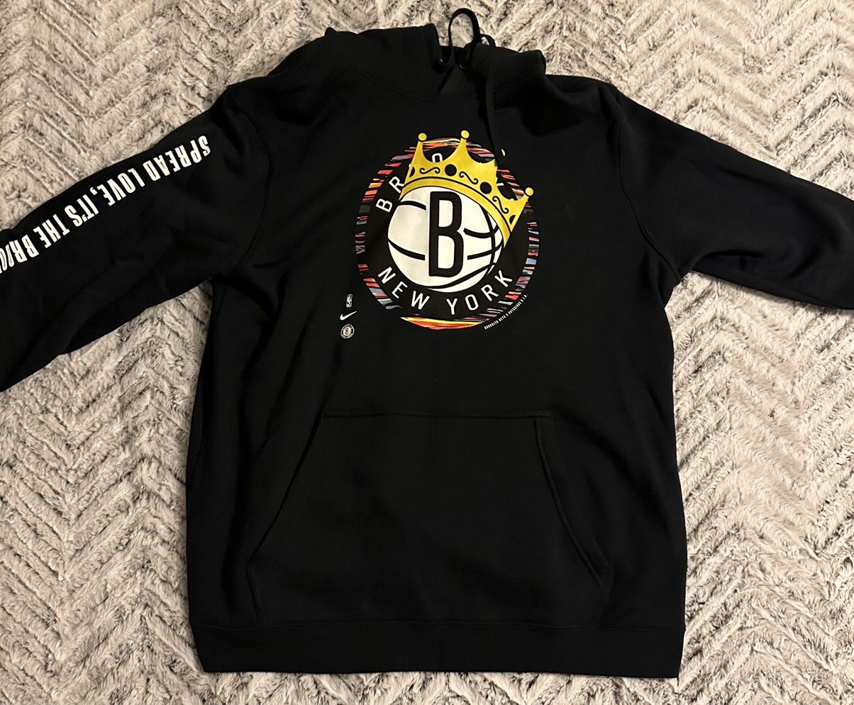 Brooklyn Nets NBA Nike Brooklyn Nets Biggie Smalls Nike Hoodie Grailed