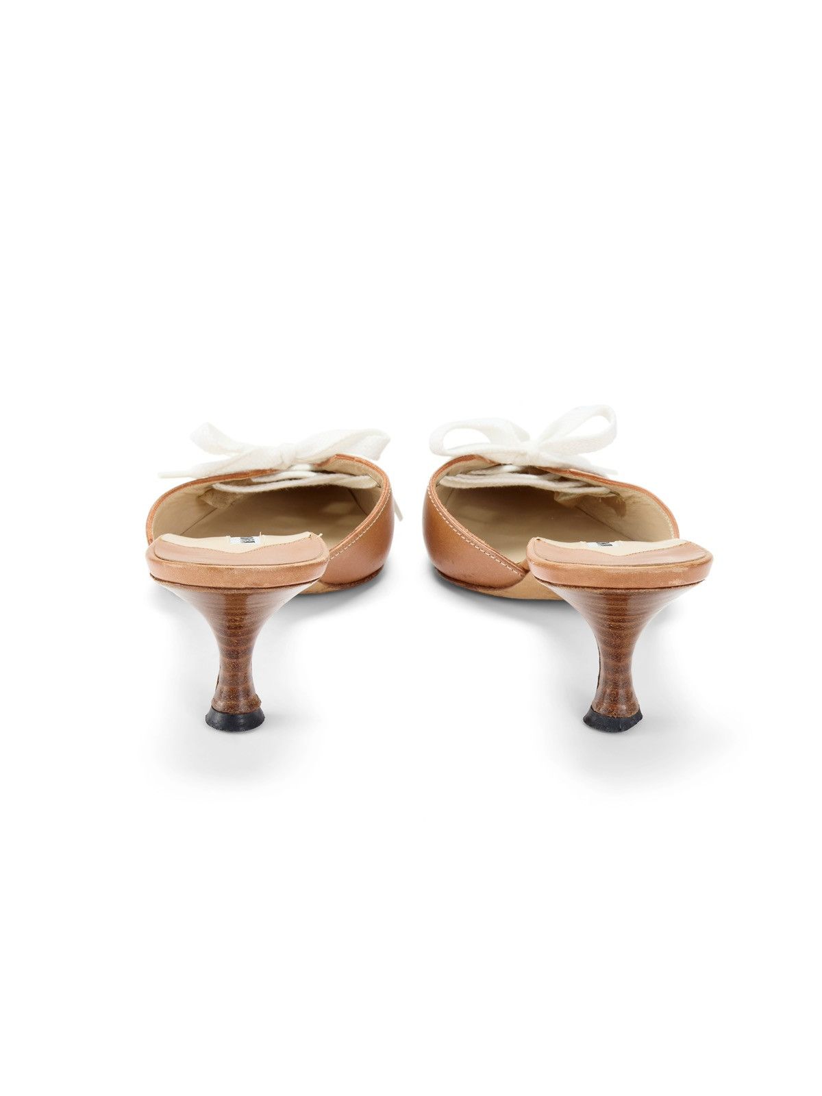 Manolo Blahnik Manolo Blahnik 2000s Brown Sneaker Lace Up Mule Heels Size US 9 / IT 39 - 5 Thumbnail