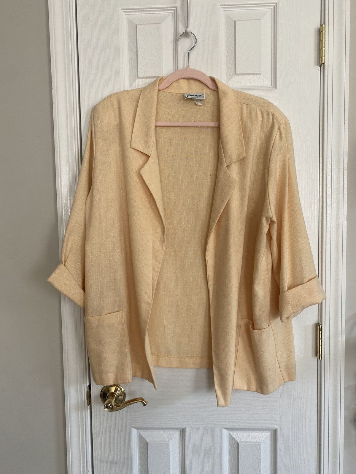 Other VINTAGE JOANNA LINEN SHOULDER PAD BLAZER JACKET SIZE XL Size XL / US 12-14 / IT 48-50 - 1 Thumbnail