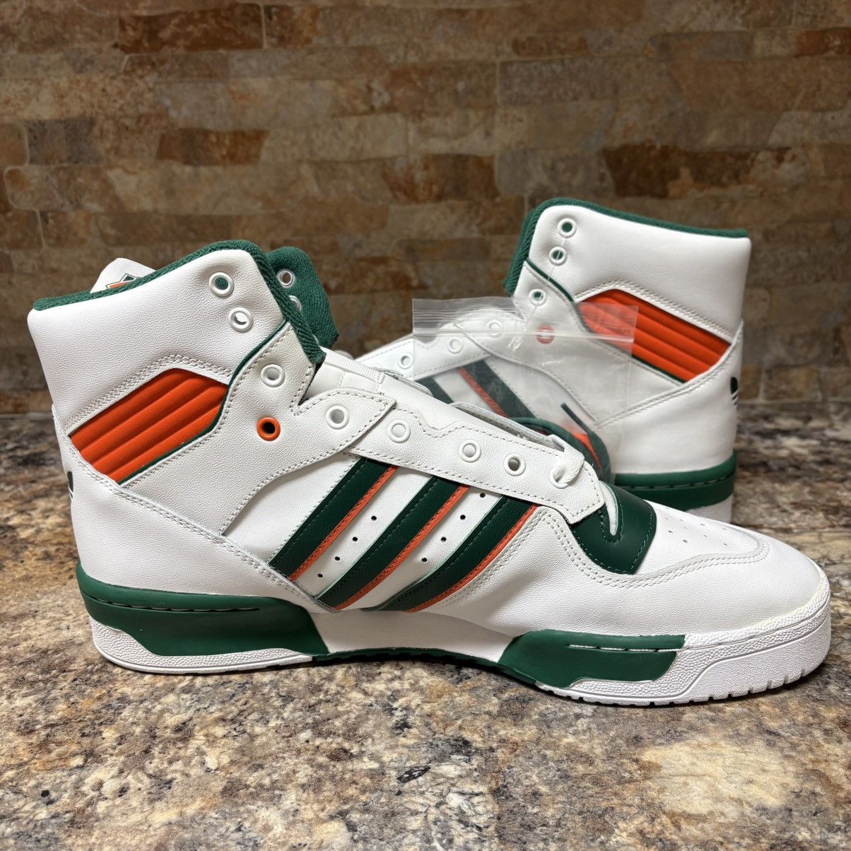 Adidas Adidas Rivalry Hi University of Miami Hurricanes PE Sz 14 Size US 14 / EU 47 - 6 Thumbnail