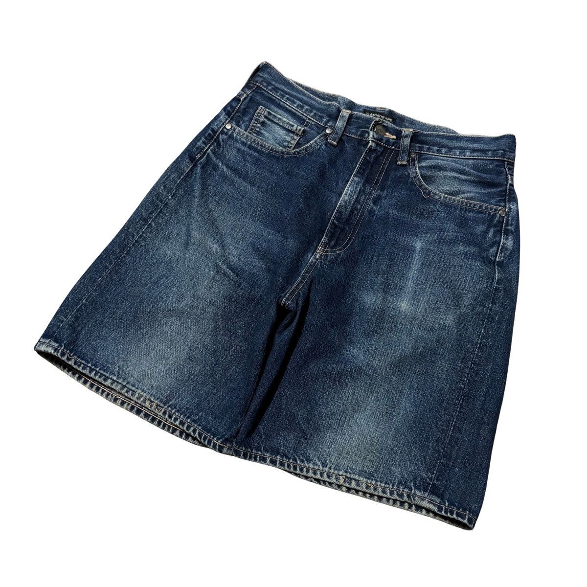 Bape Bape Denim Shorts Size US 32 / EU 48 - 10 Thumbnail