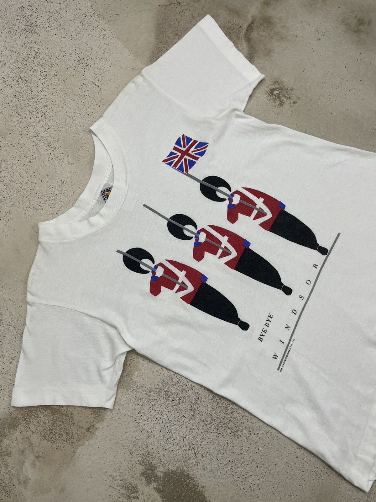 Vintage Bye Bye Windsor 1992 Caribe L., T. D. Union Jack Size US S / EU 44-46 / 1 - 3 Thumbnail
