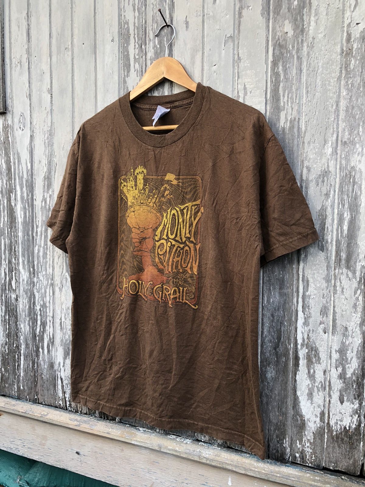 Vintage Vintage Y2K Monty Python And The Holy Grail Movie Tee Size US L / EU 52-54 / 3 - 4 Thumbnail