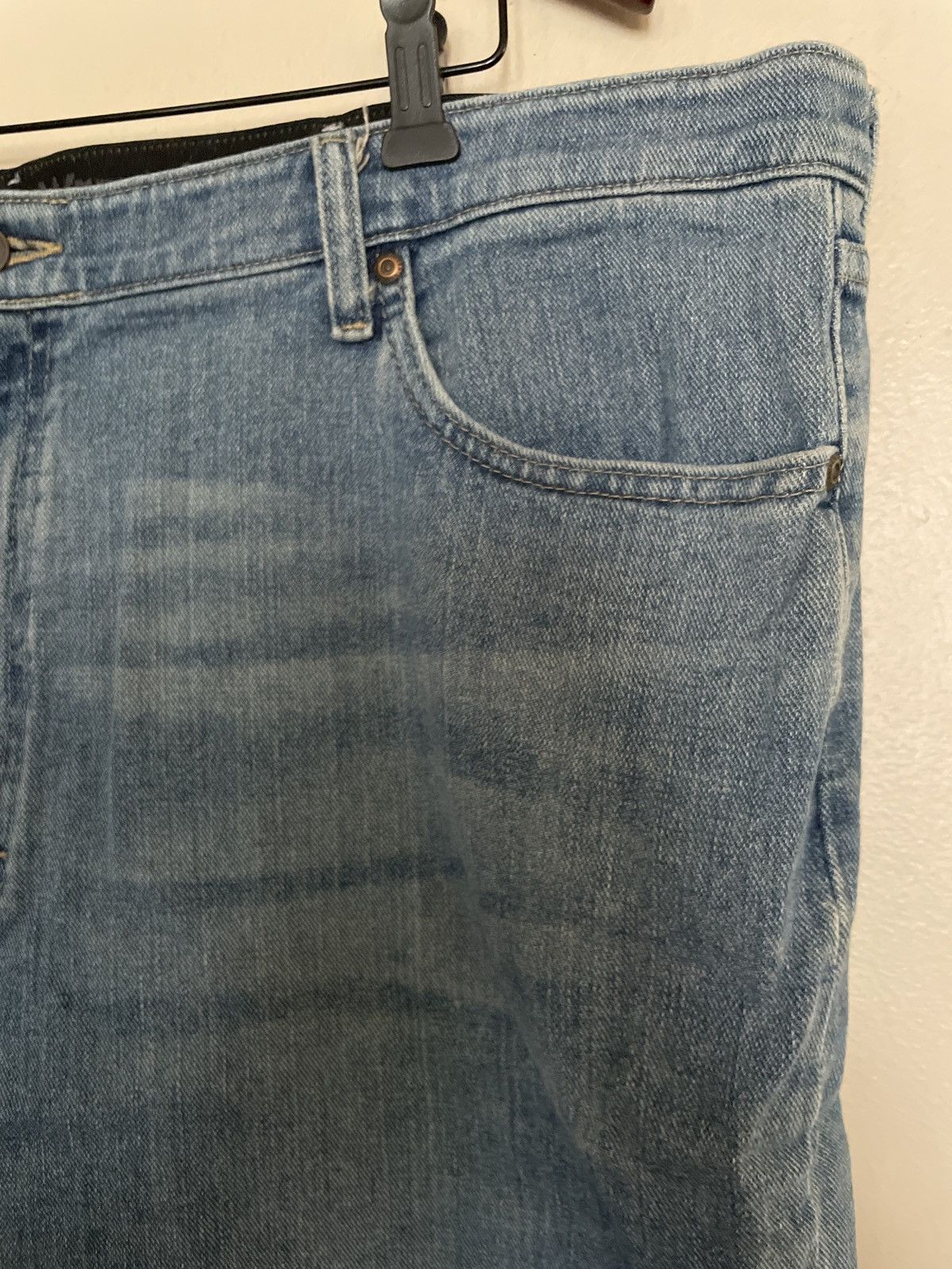Designer × Vintage × Wrangler Wrangler Denim Blue Jean Shorts Jorts Waist 42X10” vintage 🔥 Size US 42 / EU 58 - 6 Thumbnail