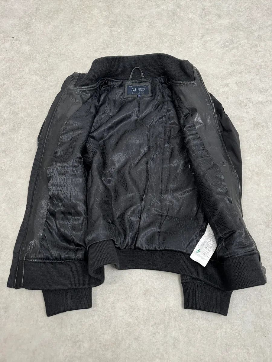 Armani 2000s Armani Hybrid Black Leather Nylon Jacket Size US M / EU 48-50 / 2 - 8 Thumbnail