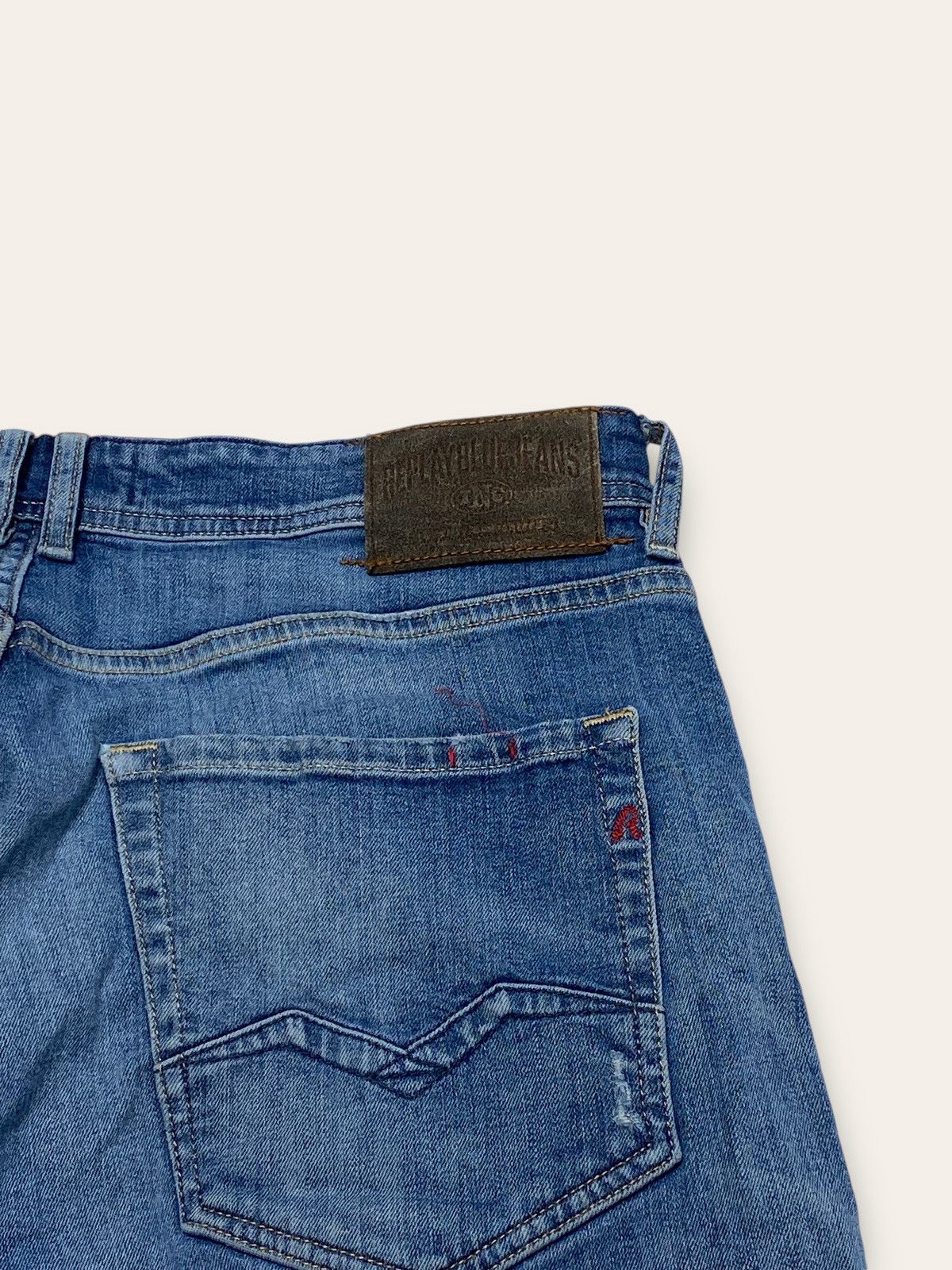 Jean Vintage REPLAY Blue Denim Jeans Size US 35 - 13 Thumbnail
