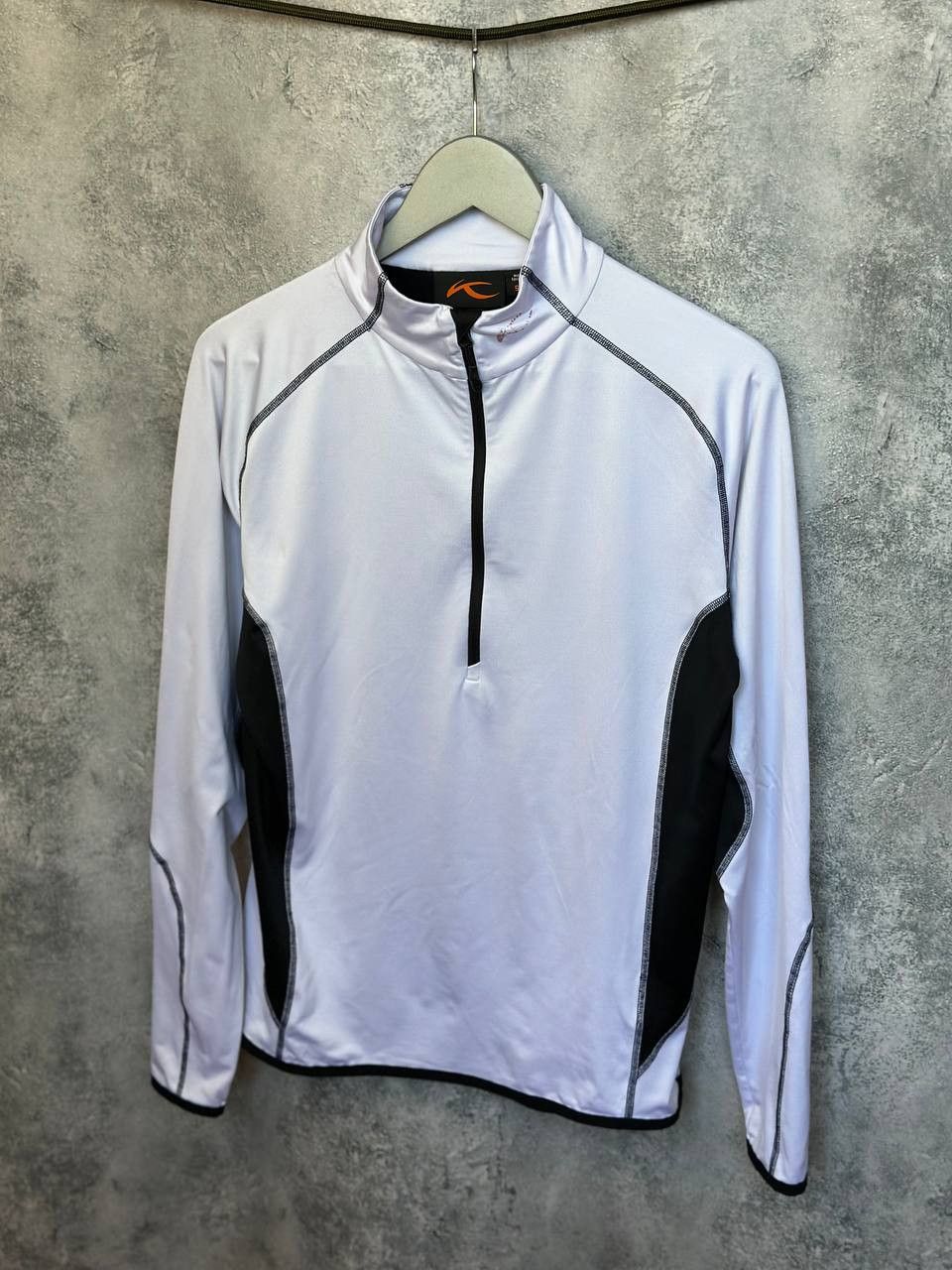 KJUS Kjus Half Zip Track Sweater White/Black Long Sleeve Thermo Size US M / EU 48-50 / 2 - 2 Thumbnail