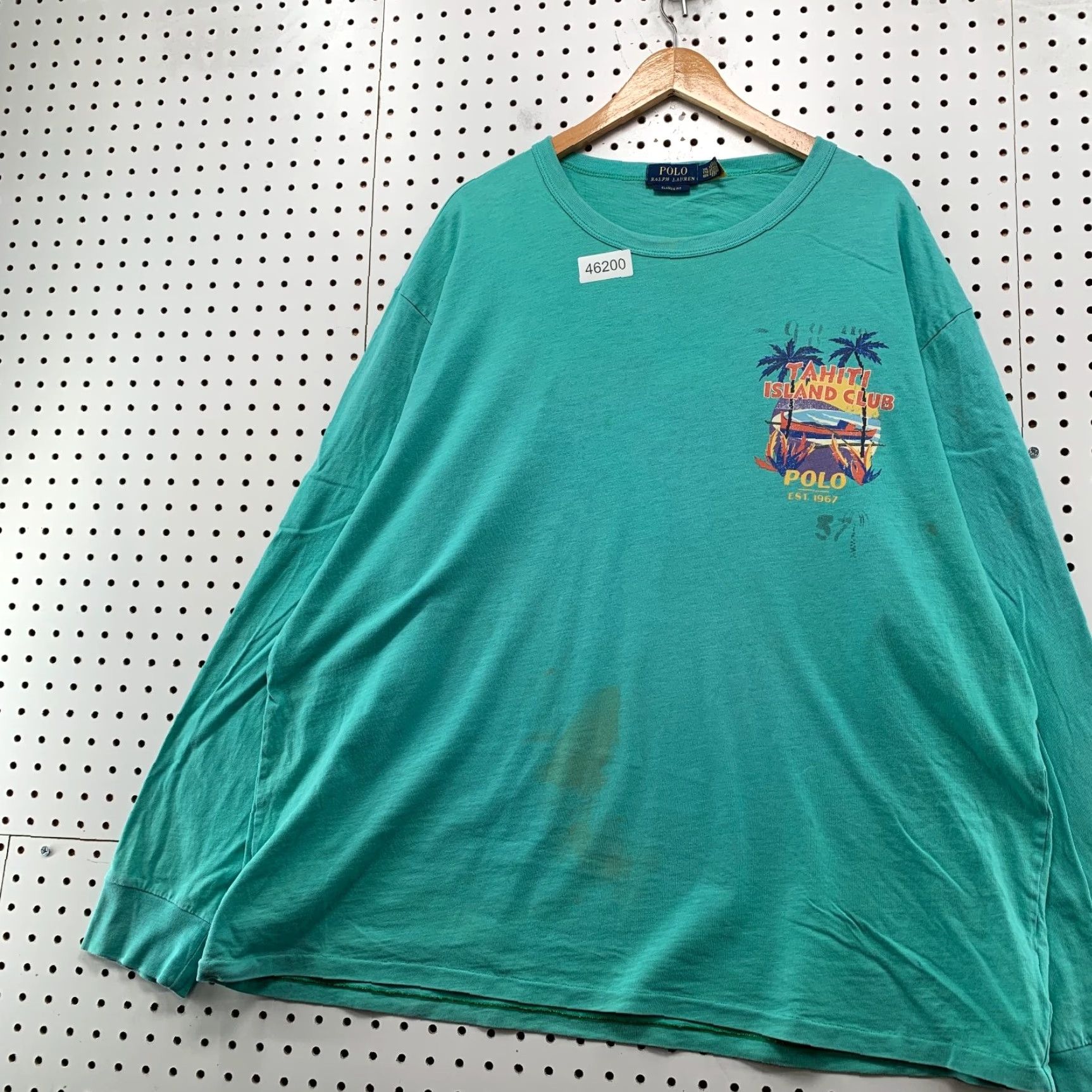 Polo Ralph Lauren Polo Ralph Lauren Shirt Mens 2XL Green Tahiti Island Club Stencil Long Sleeve Size US XXL / EU 58 / 5 - 4 Thumbnail