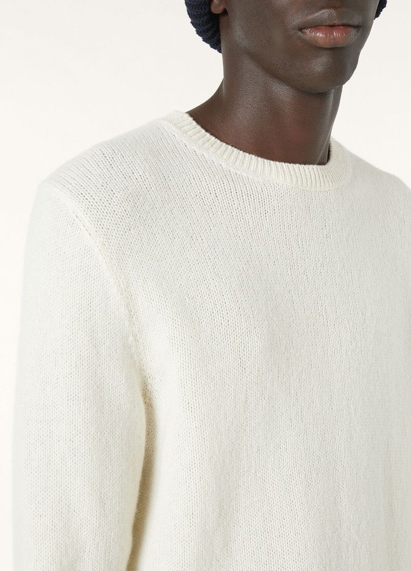 Loro Piana o1w1db10126 FAO2891 Fobello Crewneck Sweater in White Size US M / EU 48-50 / 2 - 4 Thumbnail
