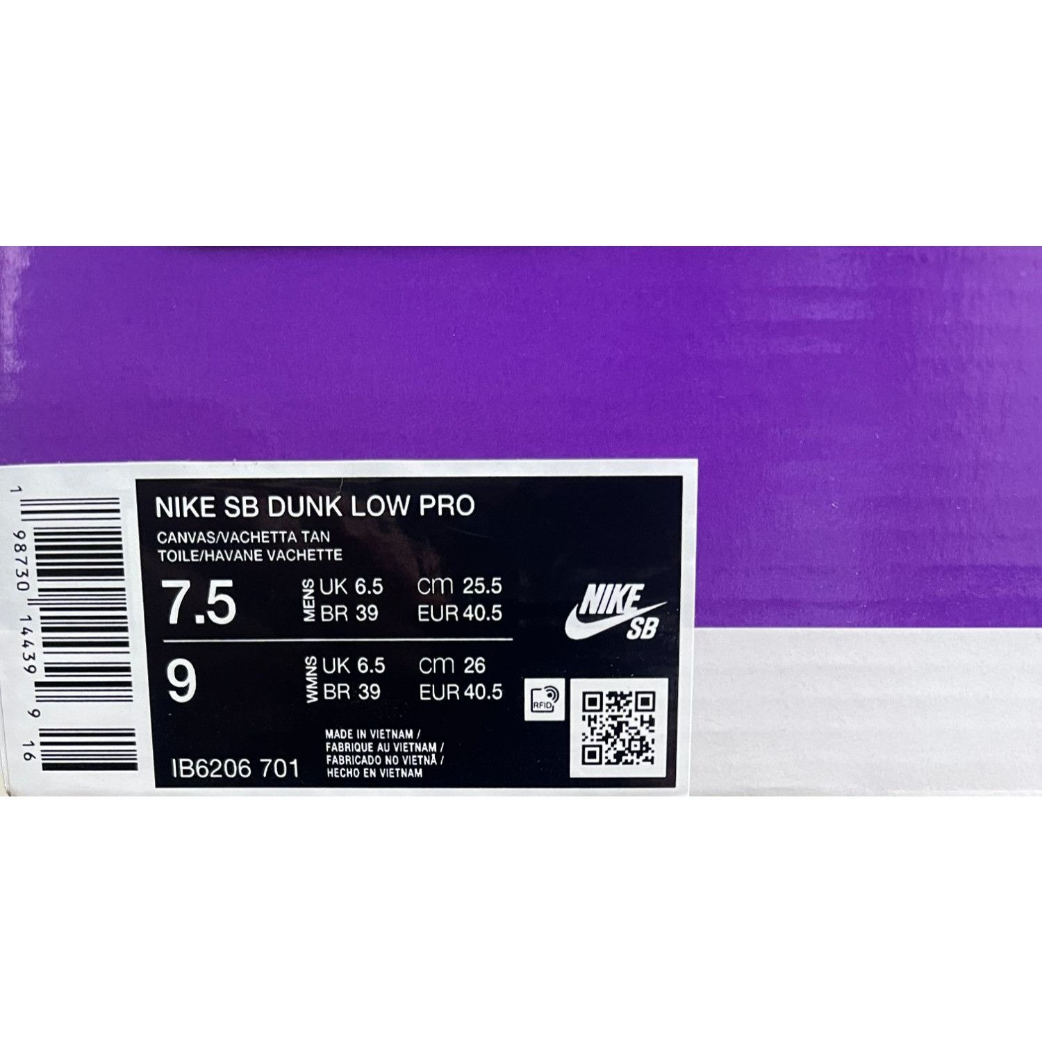 Nike Nike SB Dunk Low Pro Som Tum Canvas Mens 7.5us Size US 7.5 / EU 40-41 - 9 Thumbnail