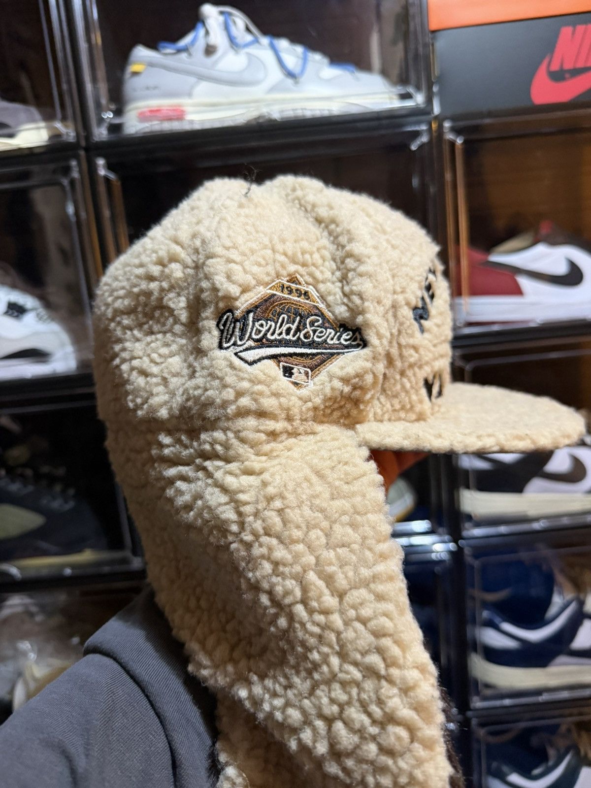 MyFitteds 7 1/4 MyFitteds Sherpa Dog Ears NY Yankees Khaki Tan Brown Size ONE SIZE - 3 Thumbnail