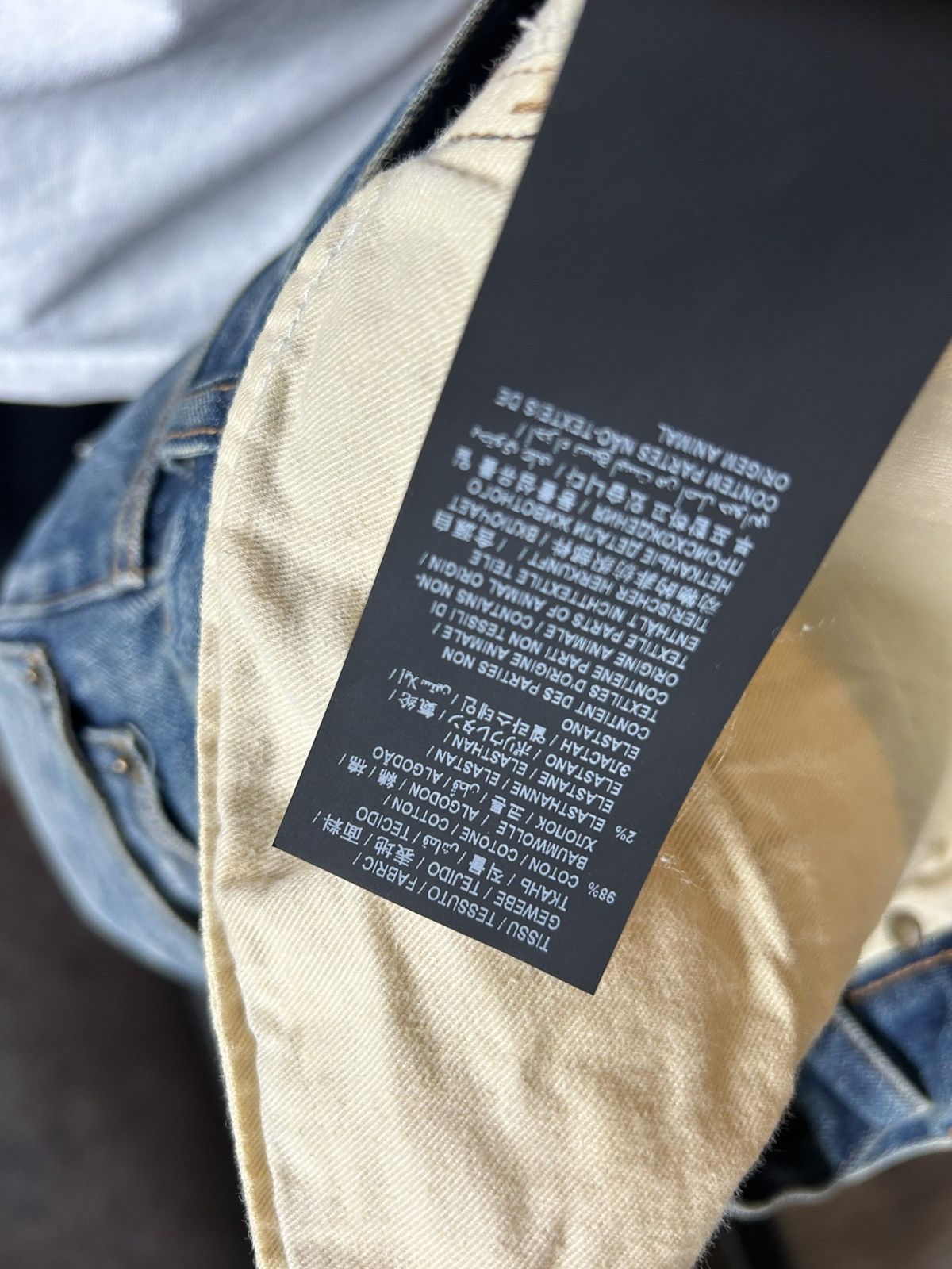 Saint Laurent Paris Saint Laurent Washed Blue Denim Jeans, D24 M/SK-MW Size US 29 - 22 Thumbnail