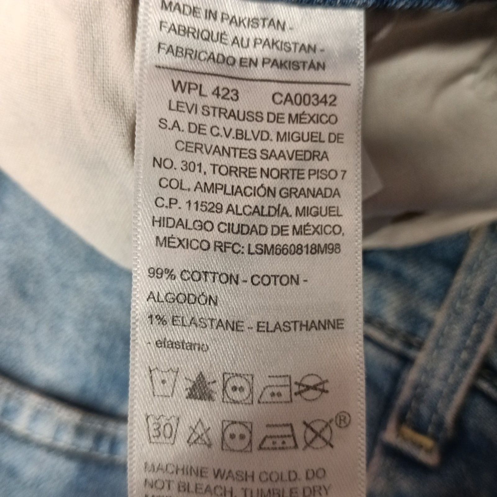 Levi's Levi Strauss Blue Denim Pleated Skirt Women's Size 8 W29 Size 30" / US 8 / IT 44 - 6 Thumbnail