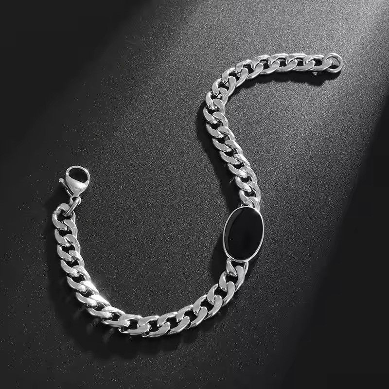 Jewelry × Vintage Vintage Black Oval Bracelet Size ONE SIZE - 2 Thumbnail