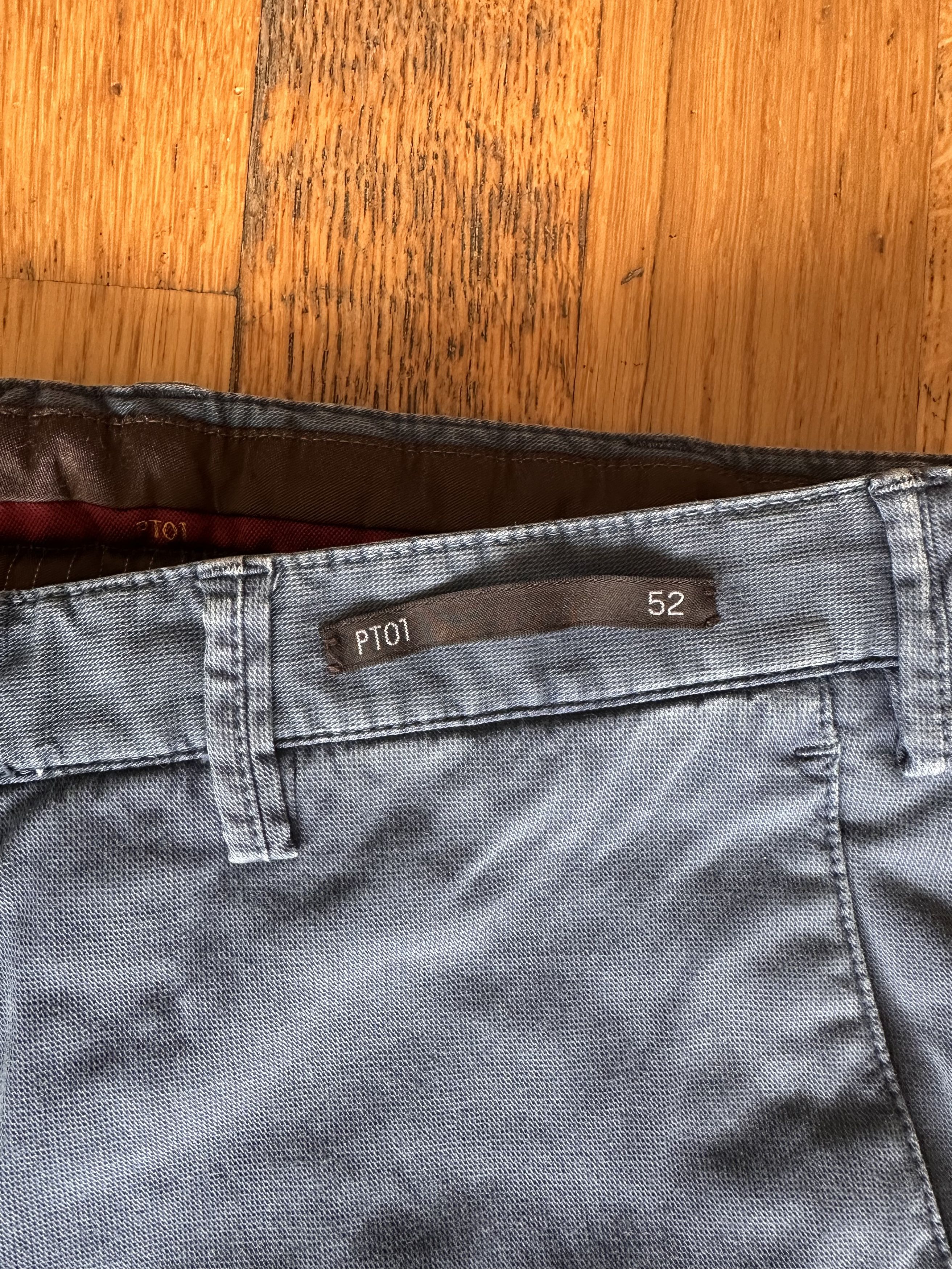 PT Torino PT01 Washed Blue Cotton Chinos - Size 52(36) - Made in Italy Size US 36 / EU 52 - 3 Thumbnail