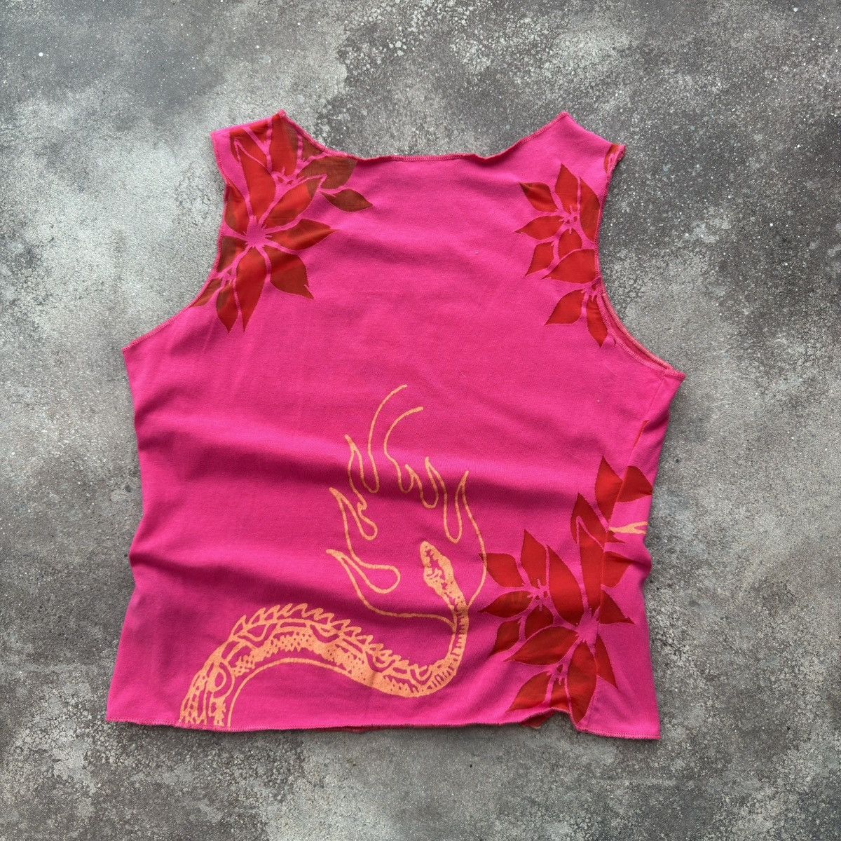 JET SET × Vintage Jetset Vintage Pink Tank Top Size XL / US 12-14 / IT 48-50 - 7 Thumbnail