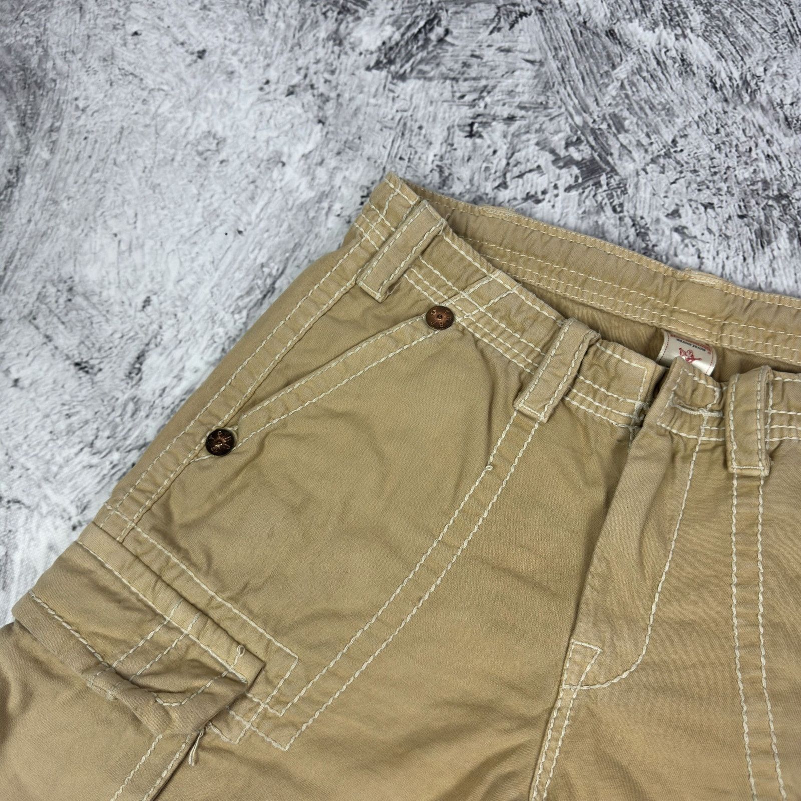 True Religion True Religion Men Beige Cotton Outdoor Hiking Cargo Short 30 Size US 30 / EU 46 - 7 Thumbnail