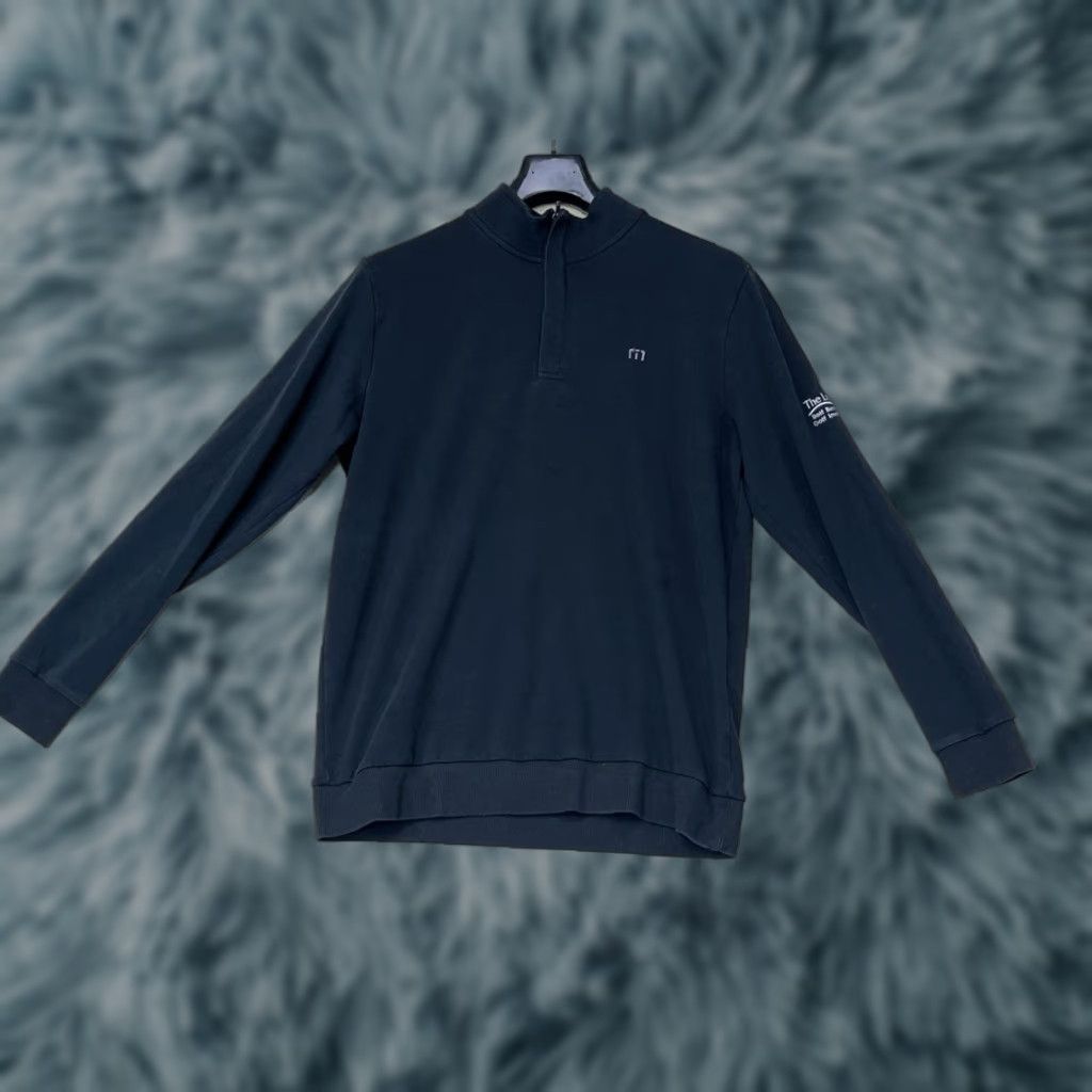 TravisMathew Travis Mathew Golf Hoodie Black 1/4 Zip Pullover Men M Size Arm Logo Pic Shirt Size US M / EU 48-50 / 2 - 1 Thumbnail