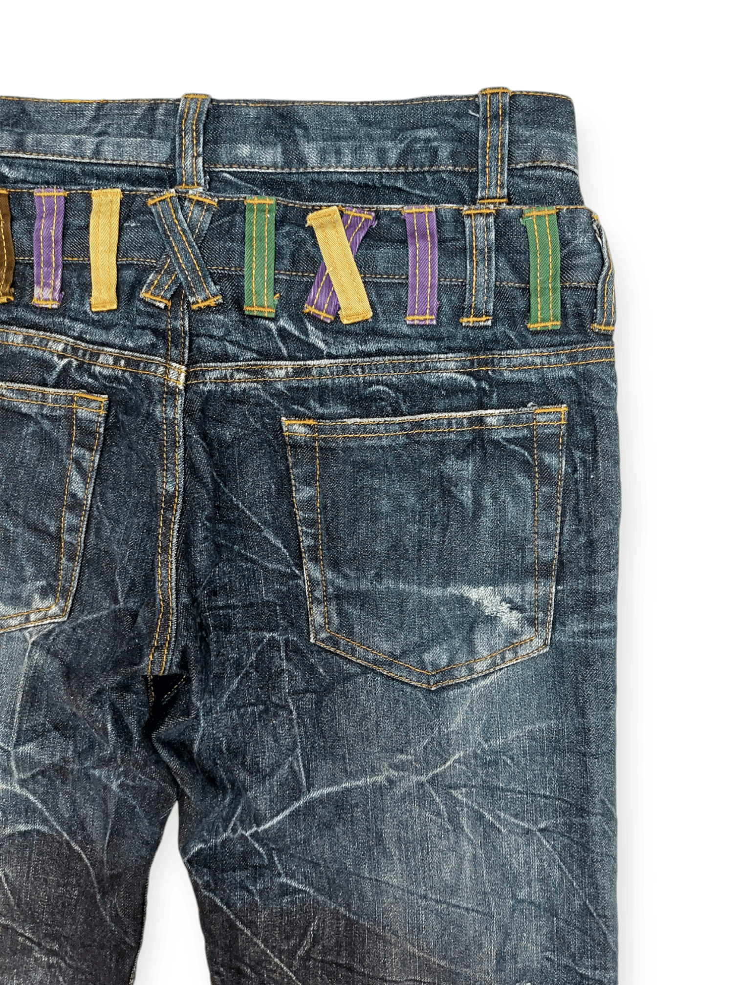 Japanese Brand Nylaus Double Waist Denim Size US 30 / EU 46 - 11 Thumbnail