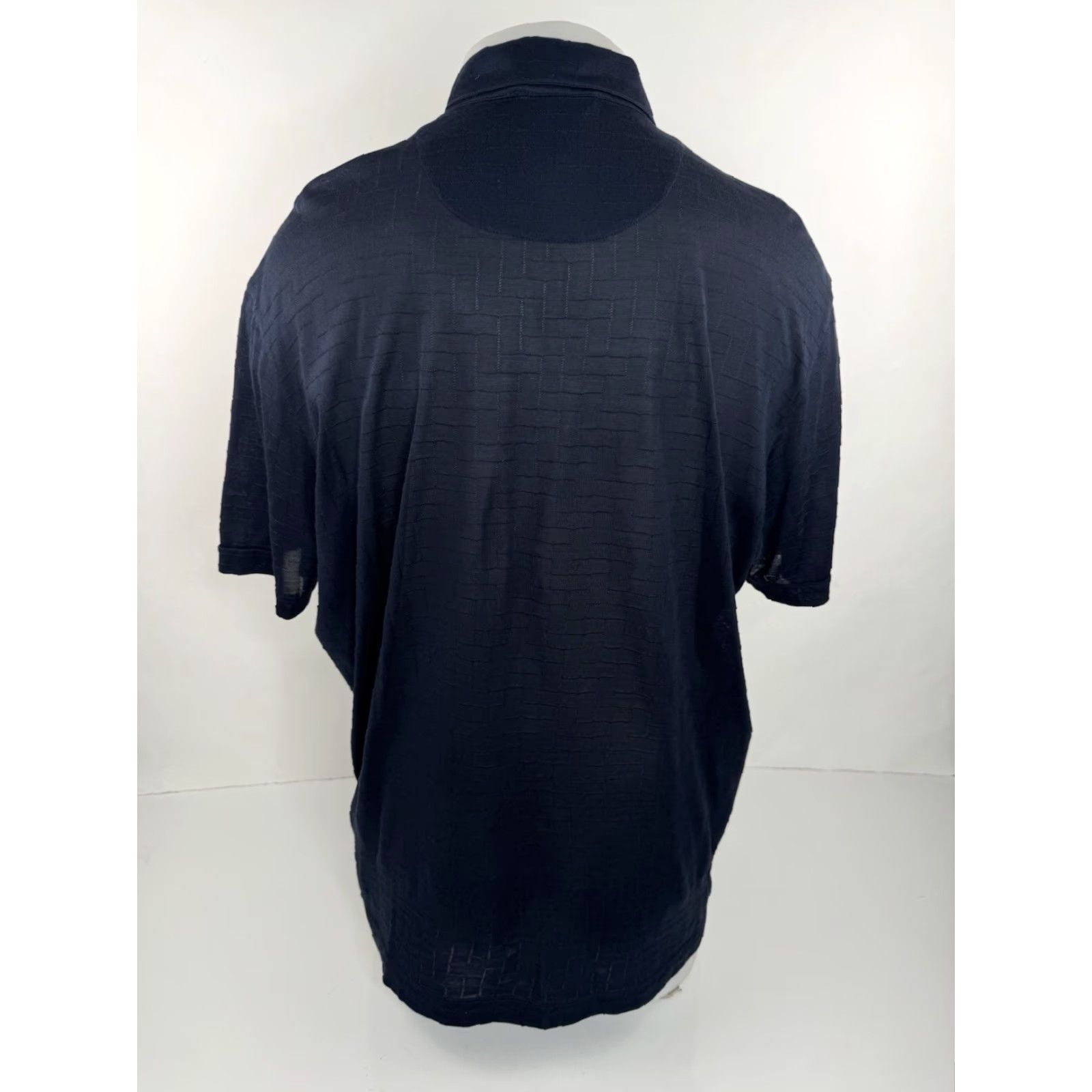 Canali CANALI 1934 Silk Mens L Shirt Blue Short Sleeve Button-Up EXCELLENT 54/54 JC Size US L / EU 52-54 / 3 - 4 Thumbnail