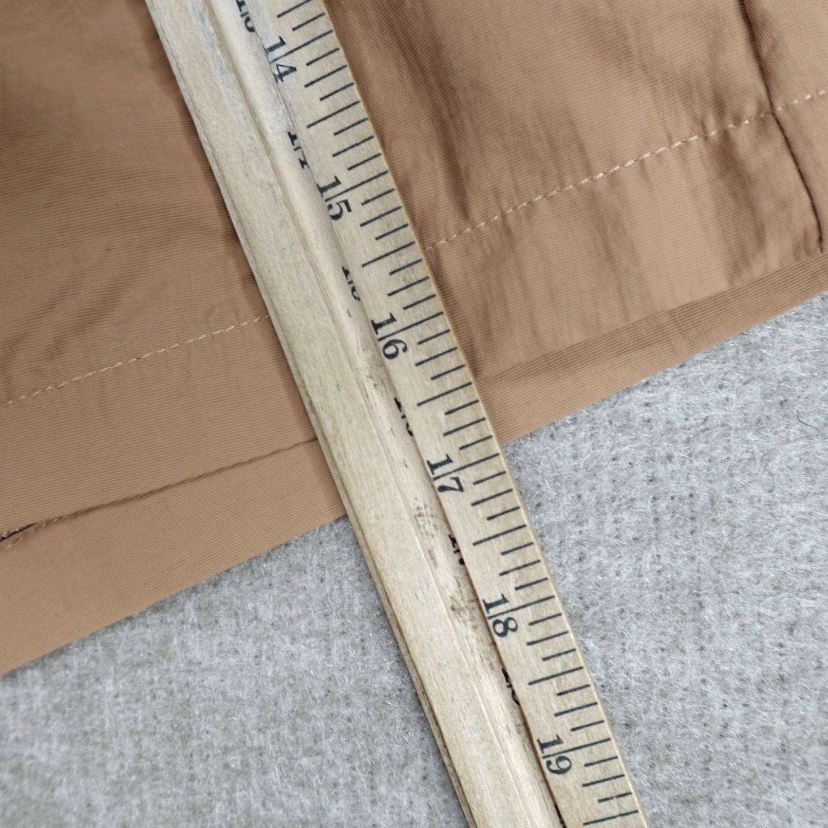 Vintage Melody Ehsani Shorts Beige Solid Nylon 4.5" Belted Lined Nylon Hiking NEW Ladies Regular L Beige Shoes? Size 36" / US 14 / IT 50 - 3 Thumbnail