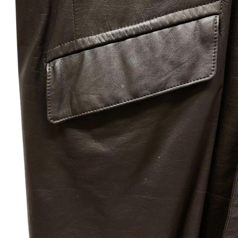 Yohji Yamamoto Yohji Yamamoto pour homme 99AW Leather Coat HN-J55-724 Size US S / EU 44-46 / 1 - 6 Thumbnail
