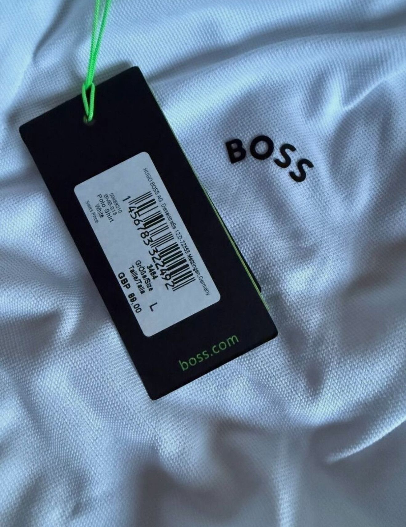 Hugo Boss Boss Polo Shirt White Color L Size Size US L / EU 52-54 / 3 - 5 Thumbnail