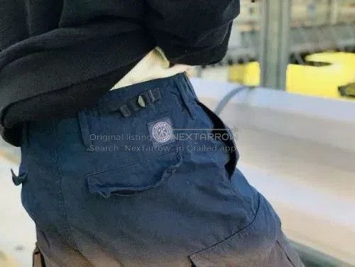 Porter Classic Porter Classic Indigo Nylon Cargo Pants. Size US 35 - 7 Thumbnail
