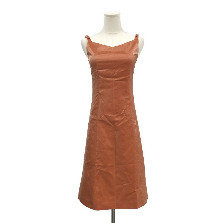 Balenciaga Balenciaga Orange Silk Blend Sleeveless Dress Size 38 Size S / US 4 / IT 40 - 1 Thumbnail