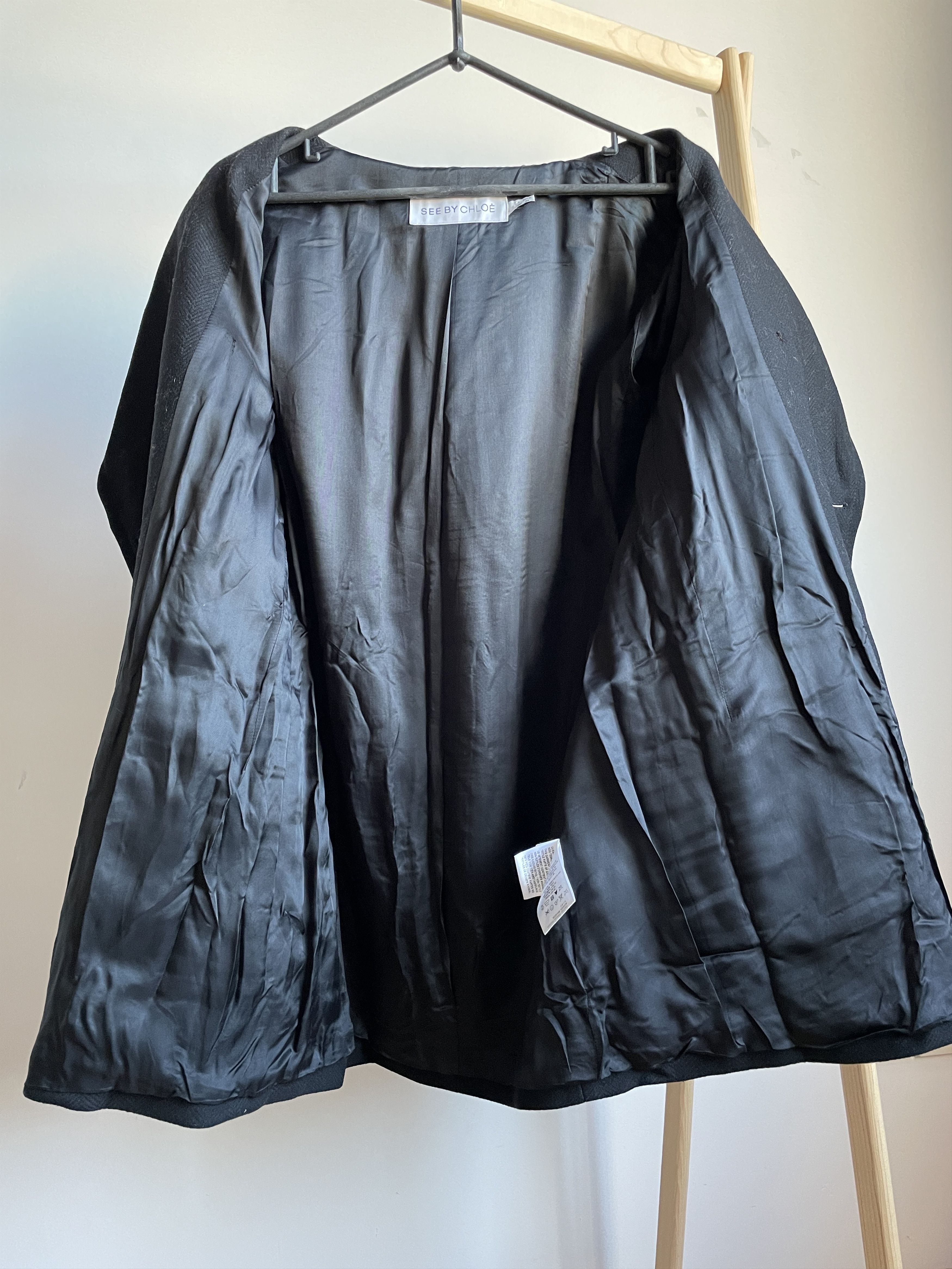 See by Chloe See by Chloe Womens Double Breasted Wool Blend Coat Size L / US 10 / IT 46 - 3 Thumbnail