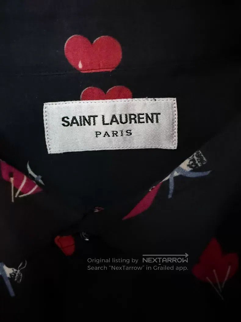 Saint Laurent Paris Saint Laurent Paris Size 38 Heart Lightning No Smoking Shi Size US M / EU 48-50 / 2 - 4 Thumbnail