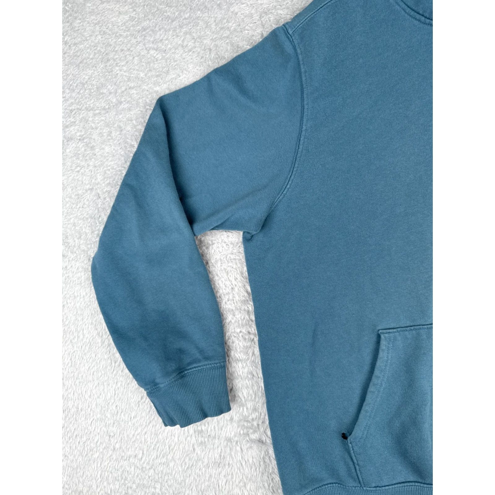 The North Face The North Face Hoodie Mens Large Blue Cotton Blend Pullover Size US L / EU 52-54 / 3 - 3 Thumbnail