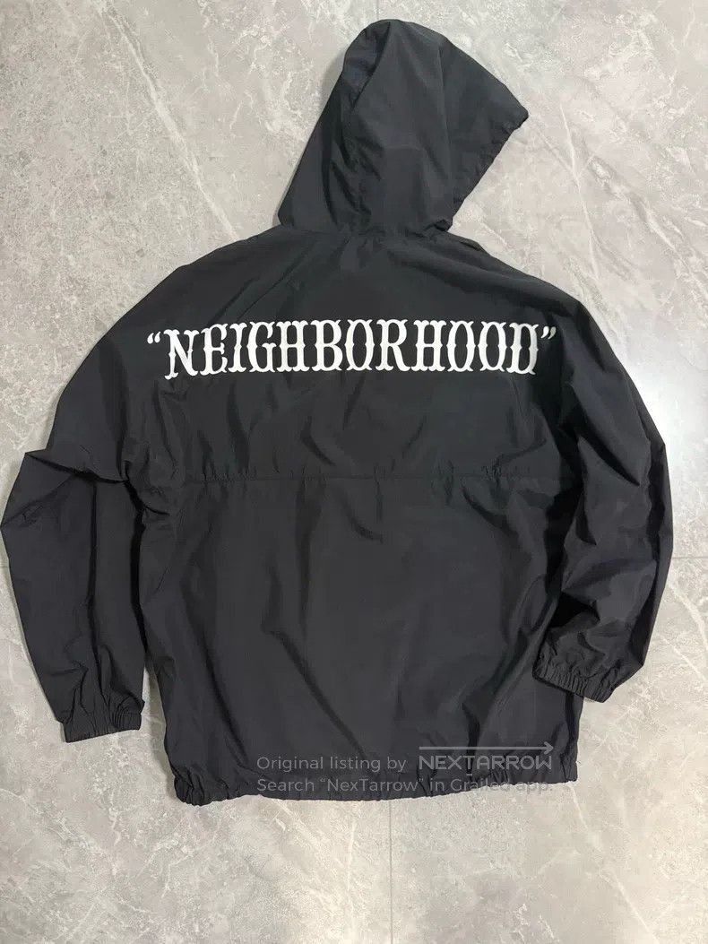 Neighborhood Neighborhood Nylon Hooded Half-Zip Fleece Jacket Size US XL / EU 56 / 4 - 2 Thumbnail