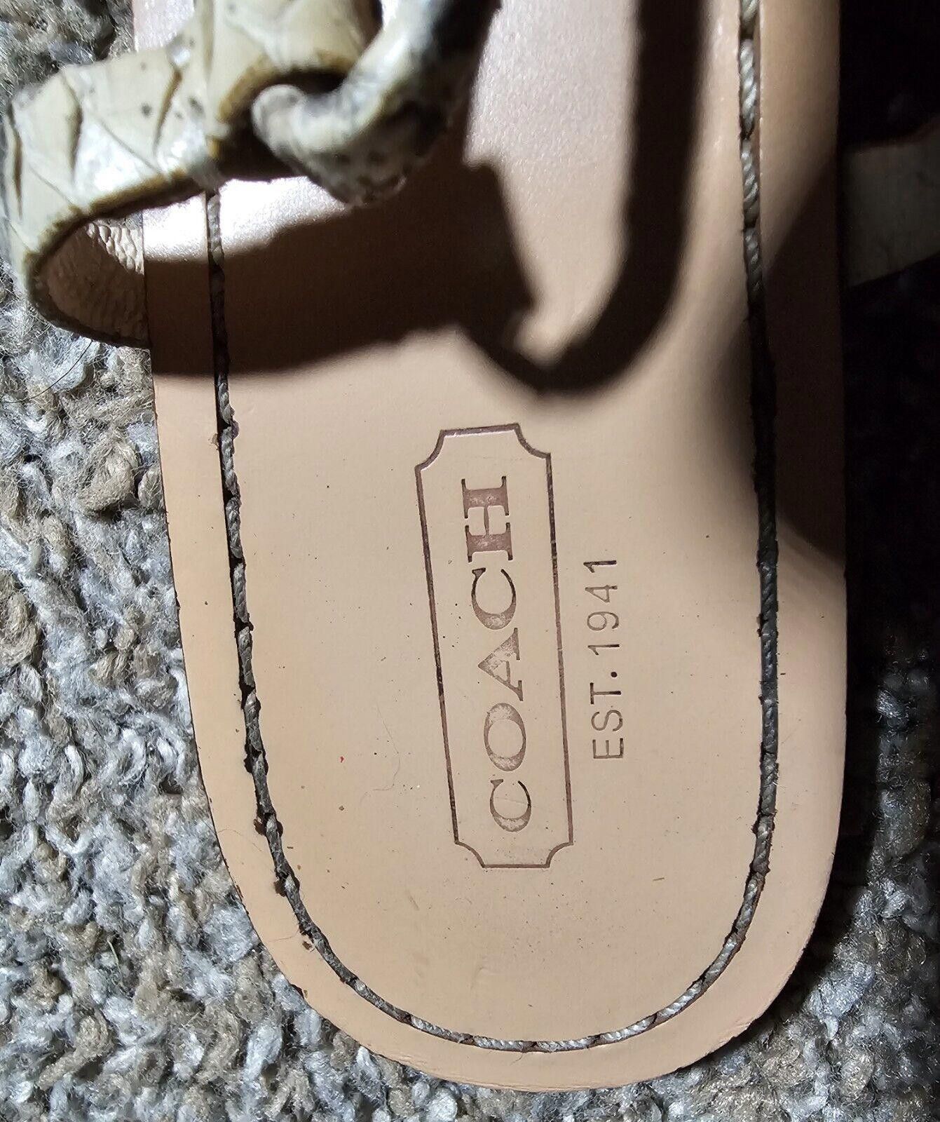Coach Coach Opal Print Snake T-Strap Sandal SEE MEASUREMENT Size US 10 / IT 40 - 3 Thumbnail