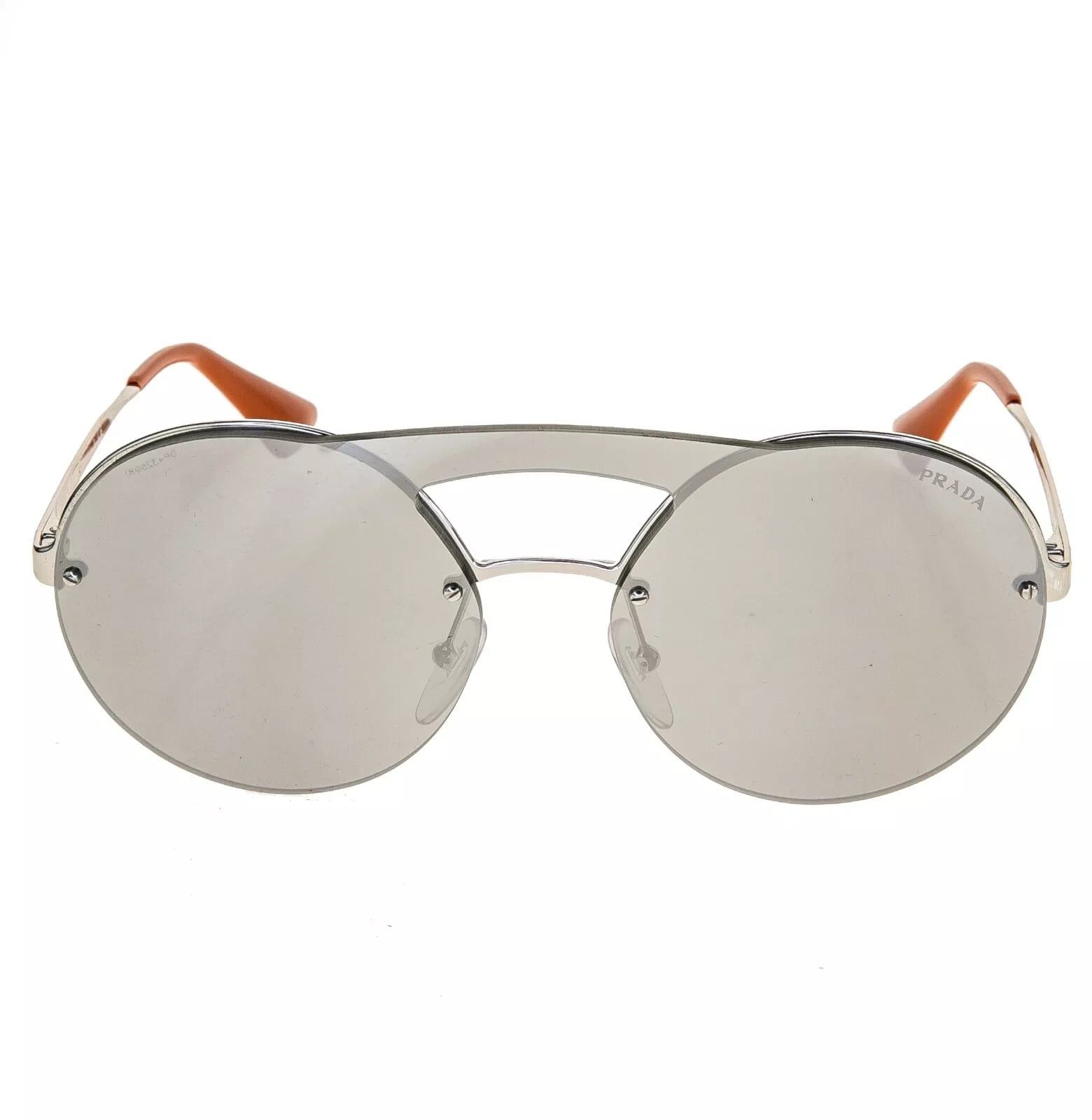 Prada PRADA CINEMA ROUND Sunglasses 65T Silver Unisex PR65TS Size ONE SIZE - 5 Thumbnail