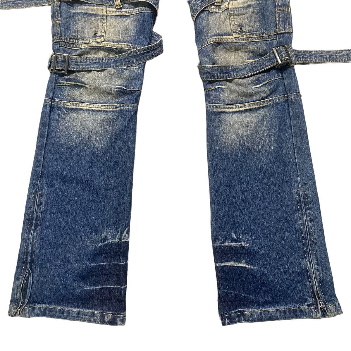 Japanese Brand Japanese Brand TOPISM Denim Bondage Raver Pants Size US 32 / EU 48 - 6 Thumbnail