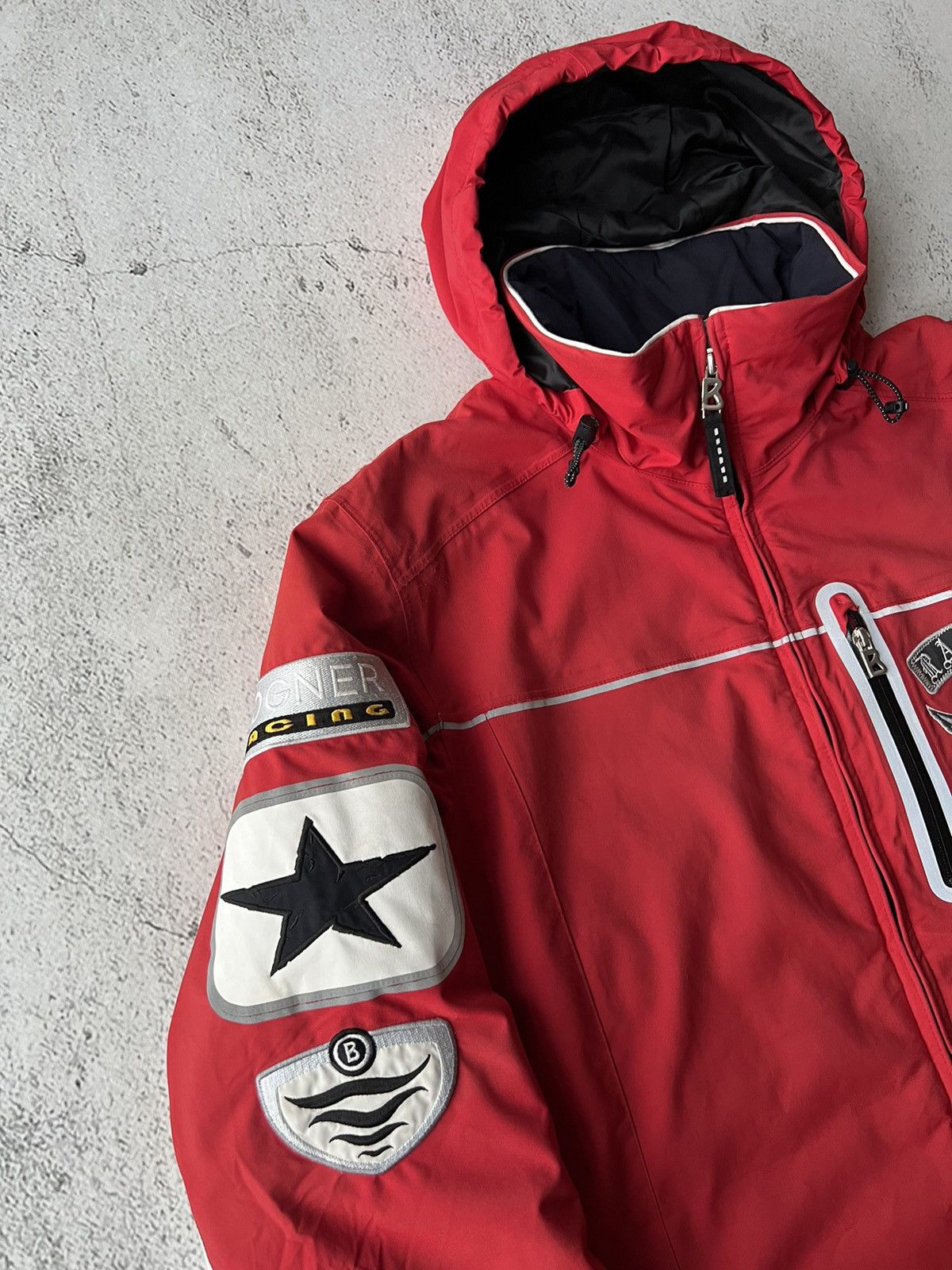 Bogner × Designer Bogner Team Racing Red Insulated Ski Jacket Size US L / EU 52-54 / 3 - 8 Thumbnail