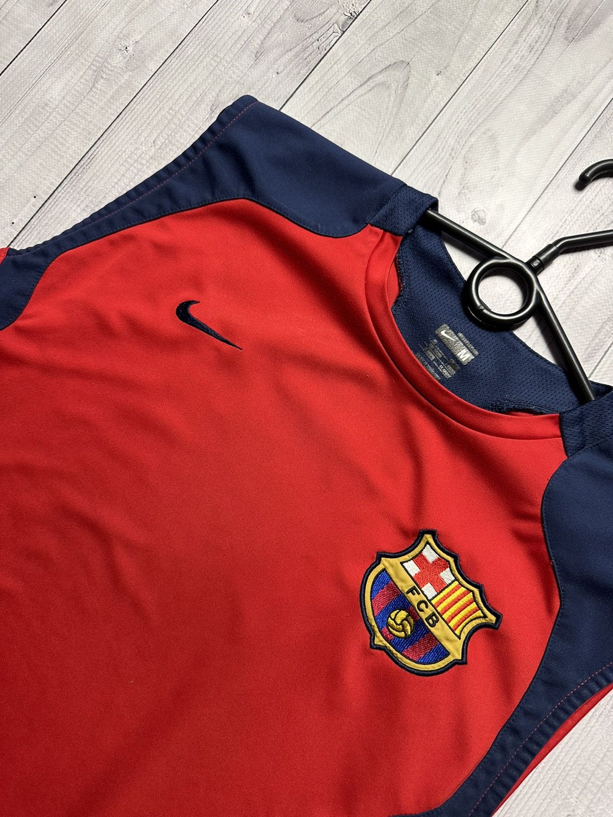 Nike × Vintage Vintage Nike Barcelona soccer jersey size M logo rare Size US M / EU 48-50 / 2 - 5 Thumbnail