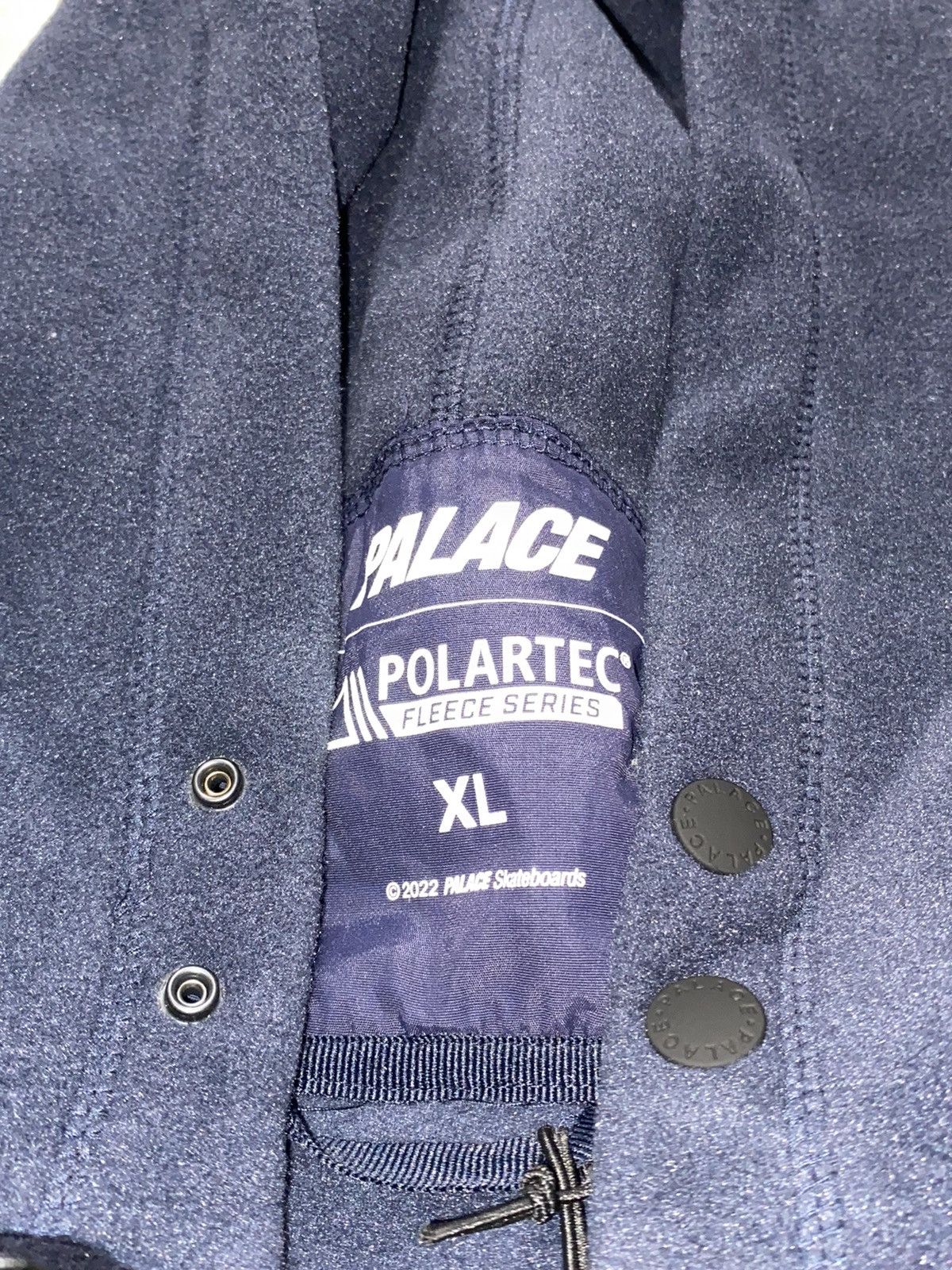Palace × Polartec Palace Polartec Lazer Zip Hood Navy | Grailed
