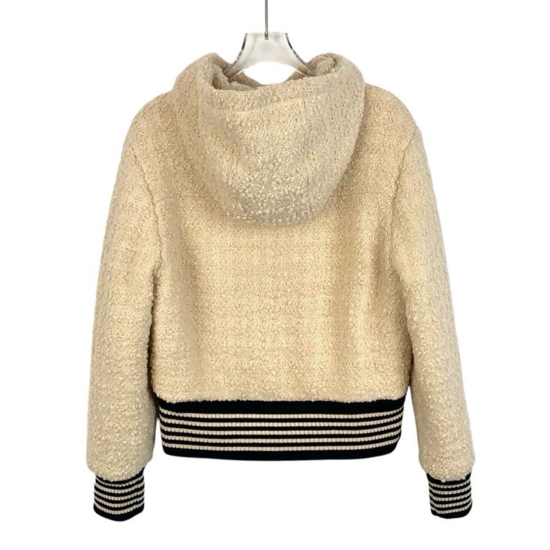 Gucci Gucci Beige gold buckle hooded drawstring zipper wool woven Size US XS / EU 42 / 0 - 2 Thumbnail