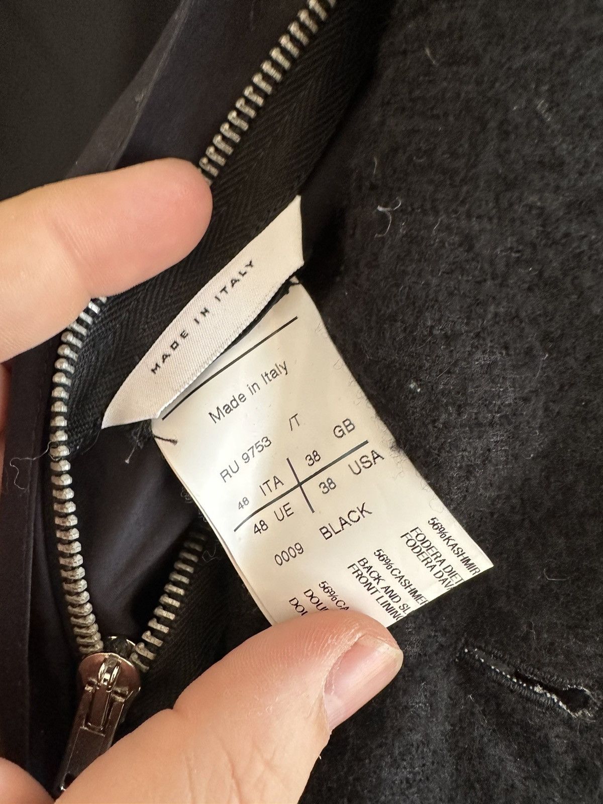 Rick Owens Shawl Neck Cashmere Blazer Size 38L - 12 Thumbnail