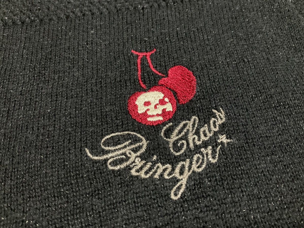 Hysteric Glamour × If Six Was Nine × Japanese Brand 🔥Y2K Archived Hysteric Glamour Skull Cross Frayed Knit Tee Size US XS / EU 42 / 0 - 5 Thumbnail