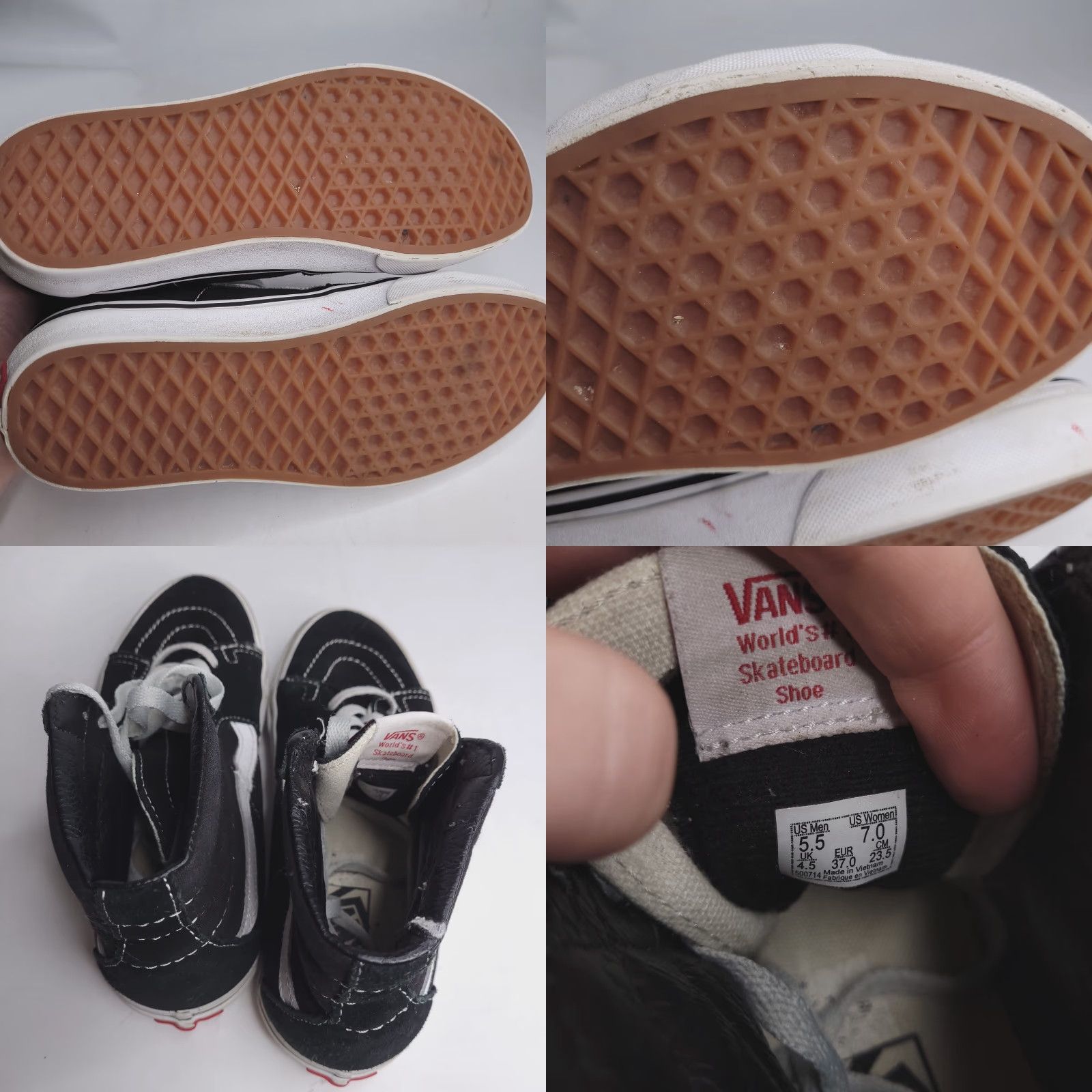 Vans **VANS Sk8 Hi Black Womens Shoes 7** User: VANS Sk8 Hi Black Womens Size 7 Shoes Size M / US 6-8 / IT 42-44 - 8 Thumbnail
