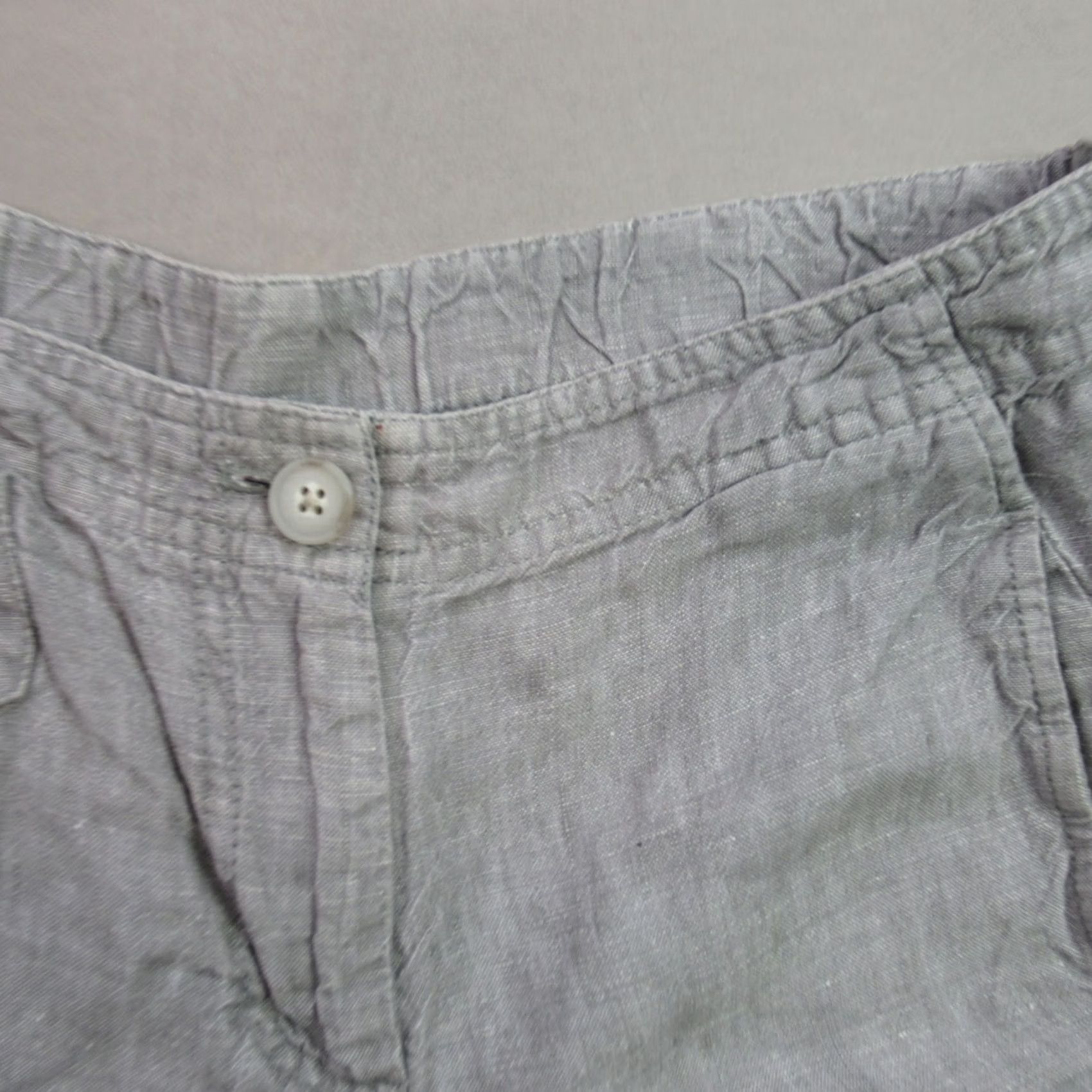 J. Jill J Jill Shorts 6 Gray Chino Lightweight Outdoors Pockets Casual Womens Size 28" / US 6 / IT 42 - 2 Thumbnail
